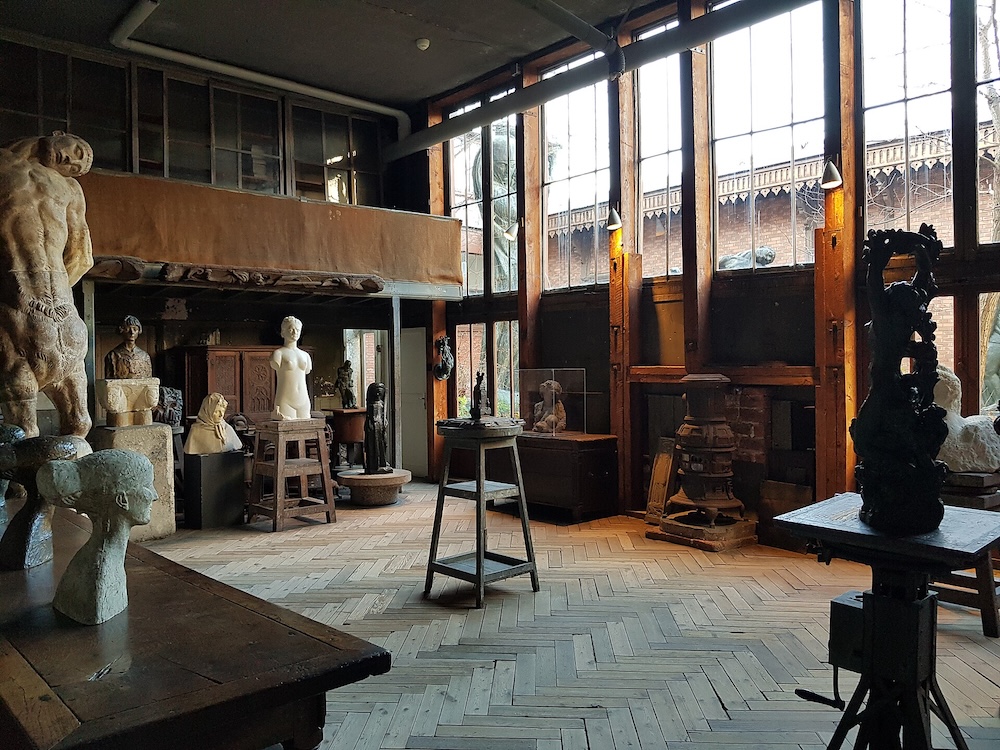 antoine-bourdelle-s-studio-at-the-musee-bourdelle Sculptures in Antoine Bourdelle’s former studio in Paris