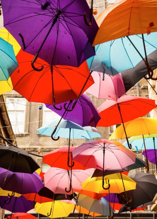 life style Colorfull Umbrellas